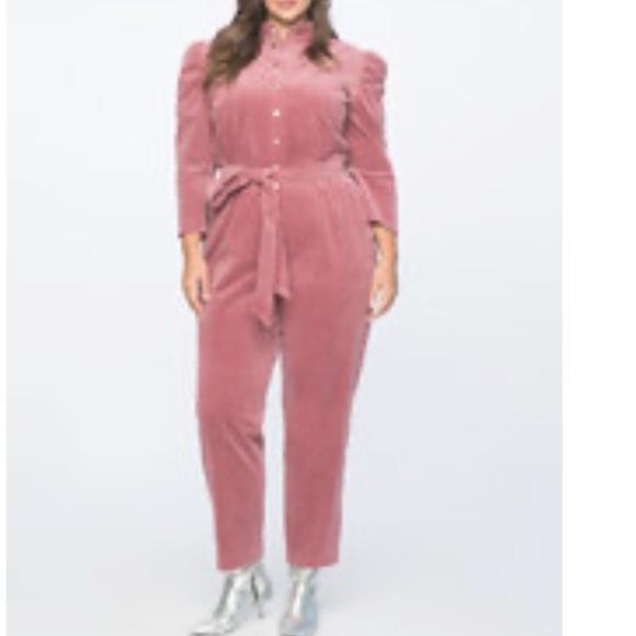 Eloquii Pants - Eloquii Puff Sleeve Jumpsuit